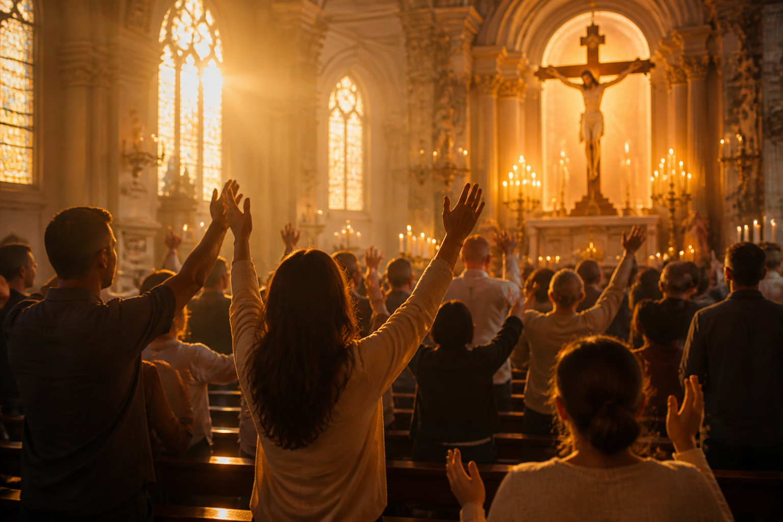 Oração vespertina no templo inspirada no Salmo 134